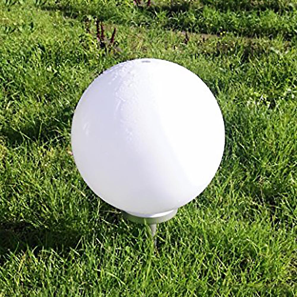 3x LED-Solar-Garten-Außen-Kugel-Leuchte OLA D: 15cm Gartenkugel mit Erdspieß 