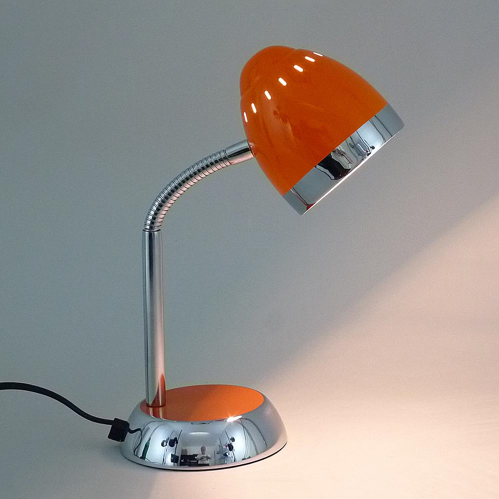 LED Tischleuchte Tom orange mit Flexarm