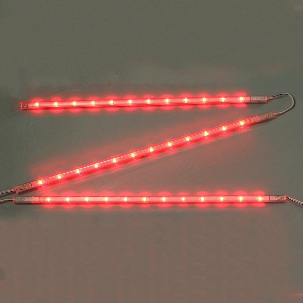 LED-Lichtleiste LED-Sticks rot Unterbauleuchte 3x30cm 