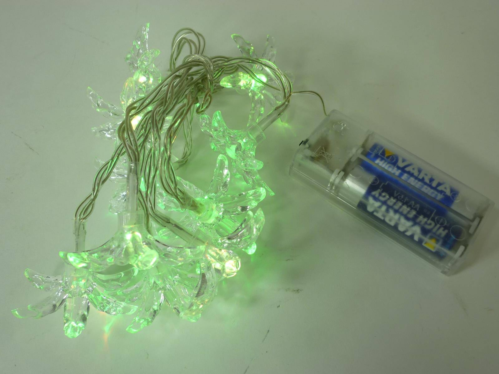 LED Lichterkette BLUME 10 flammig Dekoleuchte batteriebetrieben