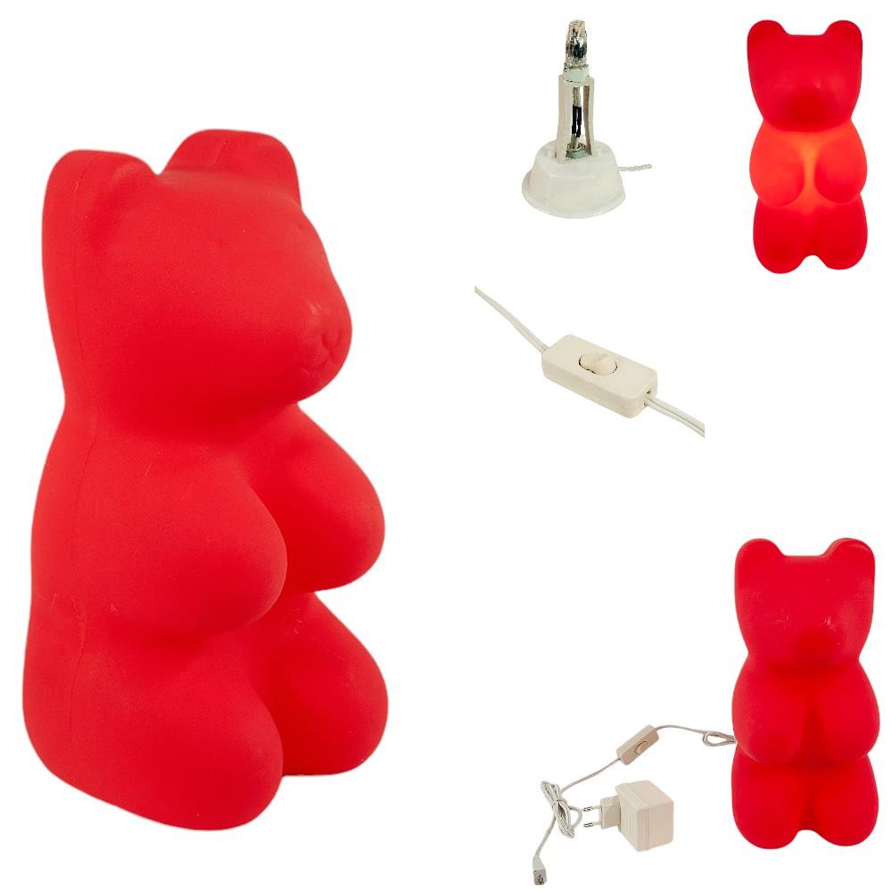 LED Gummibär Tisch-Deko, Kinder-Leuchte G4-1,8W 