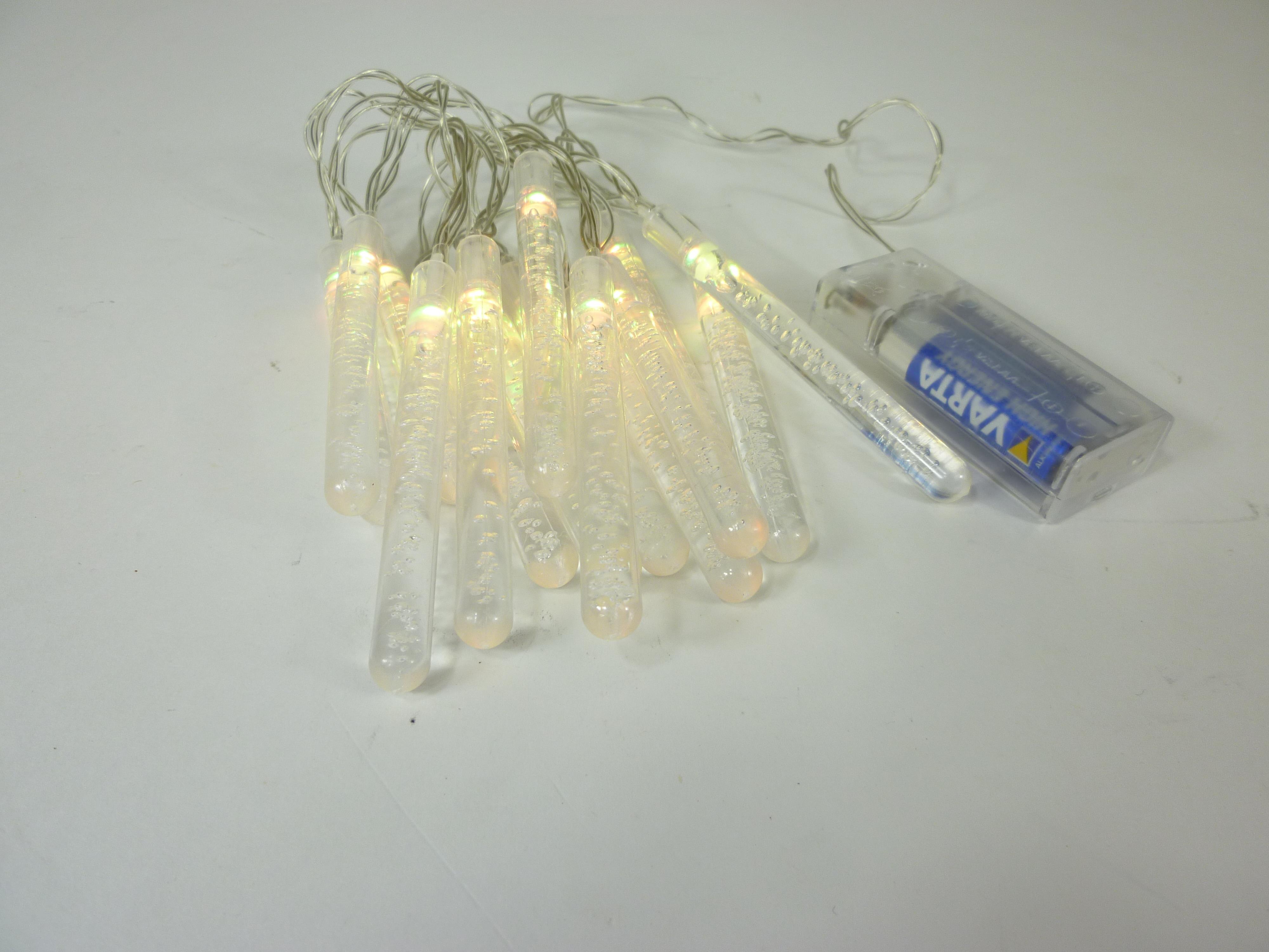 LED Lichterkette BUBBLE 15-flammig batteriebetrieben Weihnachtsbeleuchtung