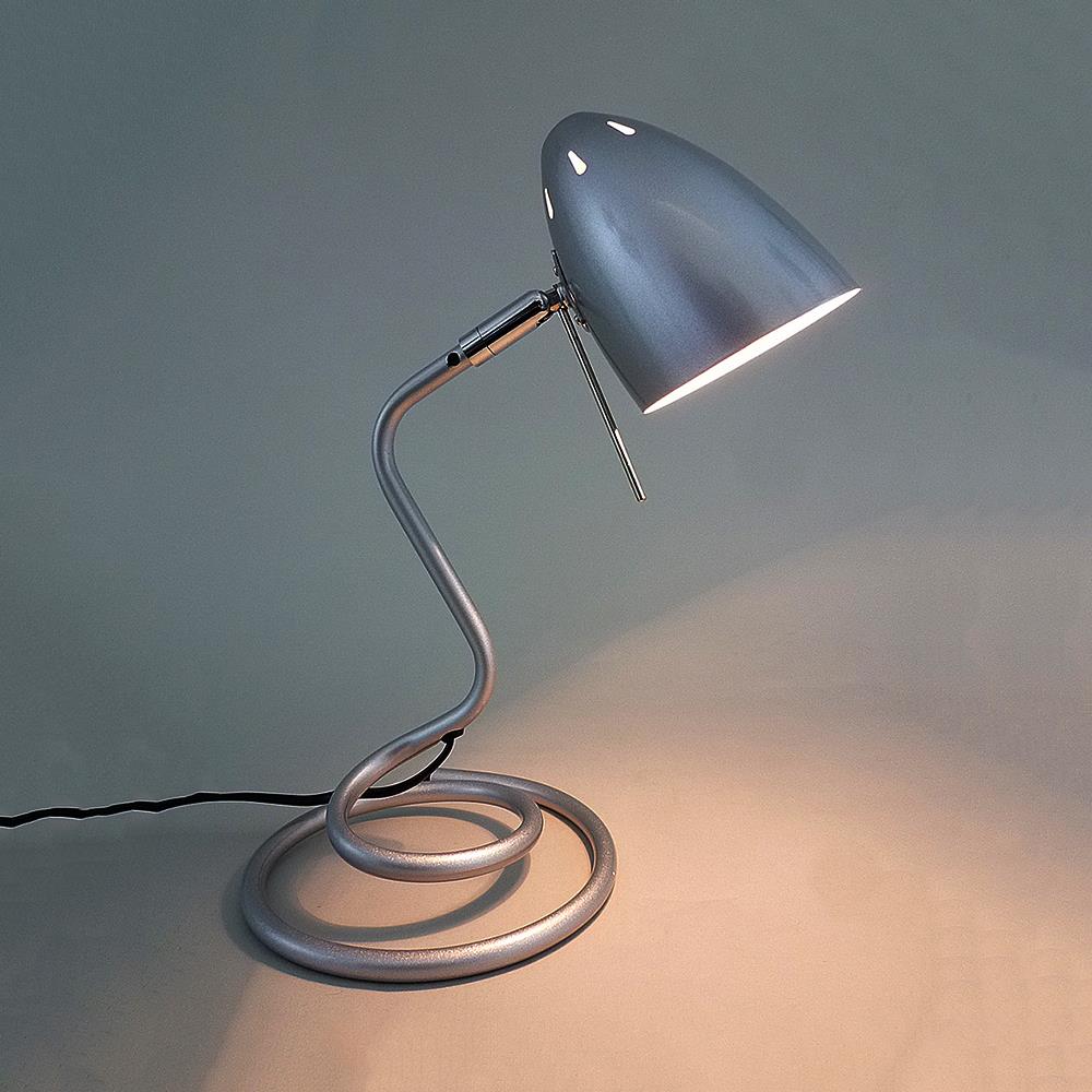 Tischleuchte Swing silber Schreibtischlampe