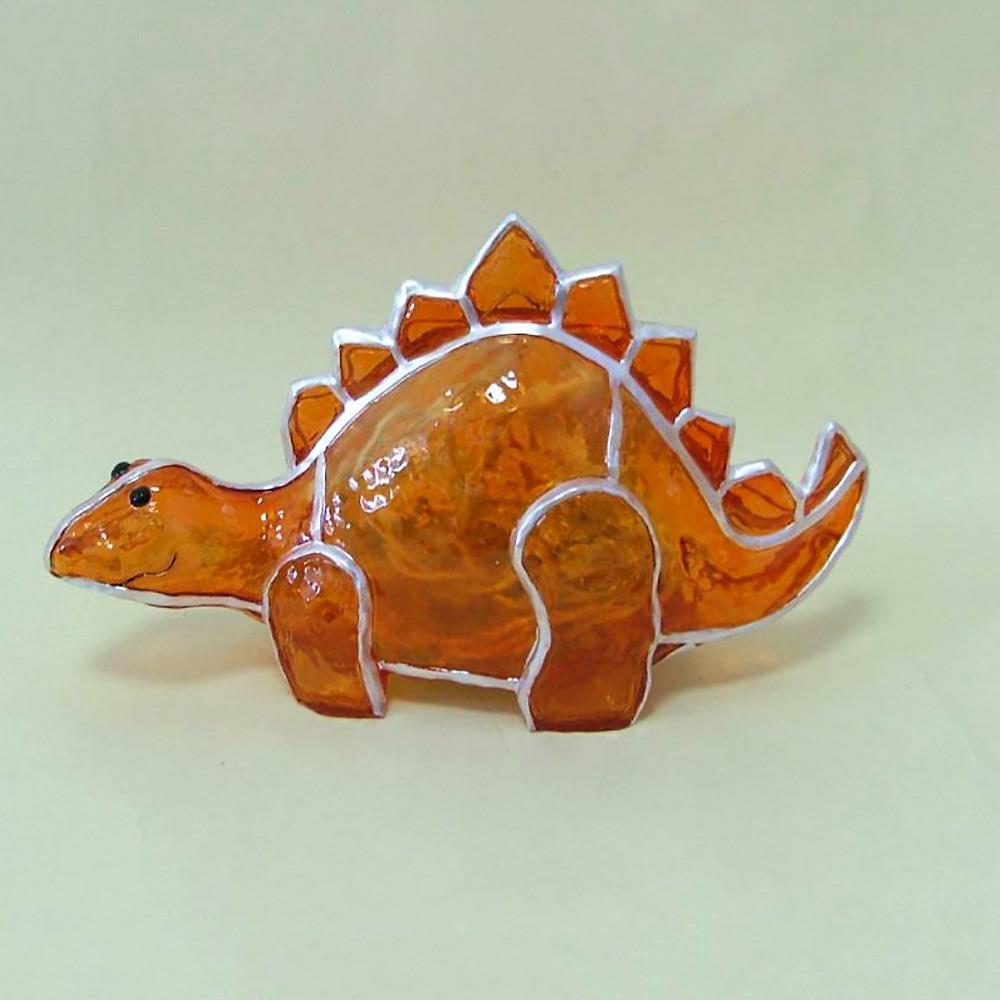 Dekorations-Leuchte DINO Fiberglas orange Kinderzimmer-Leuchte