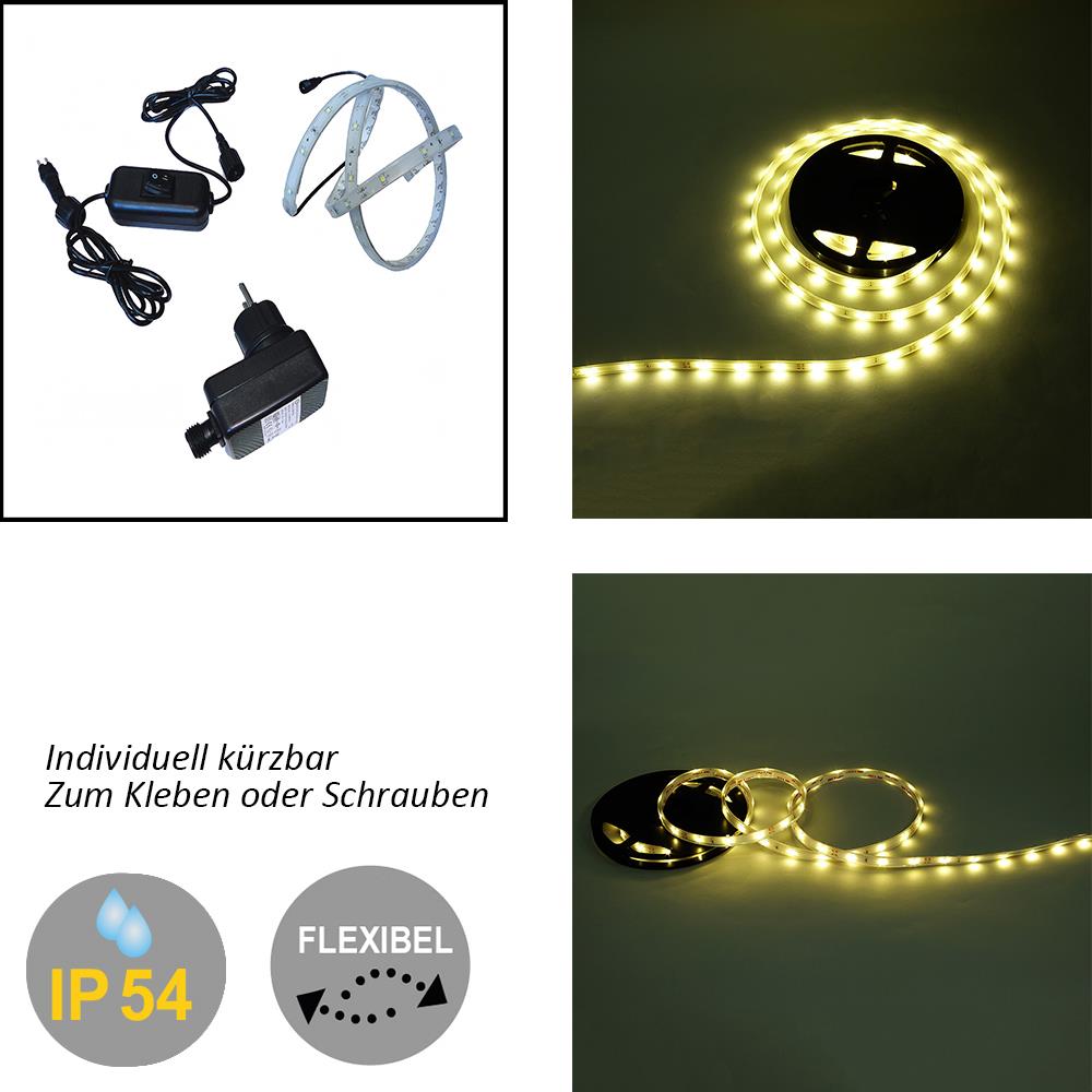 LED Strip Lichtband 3m warmweiß