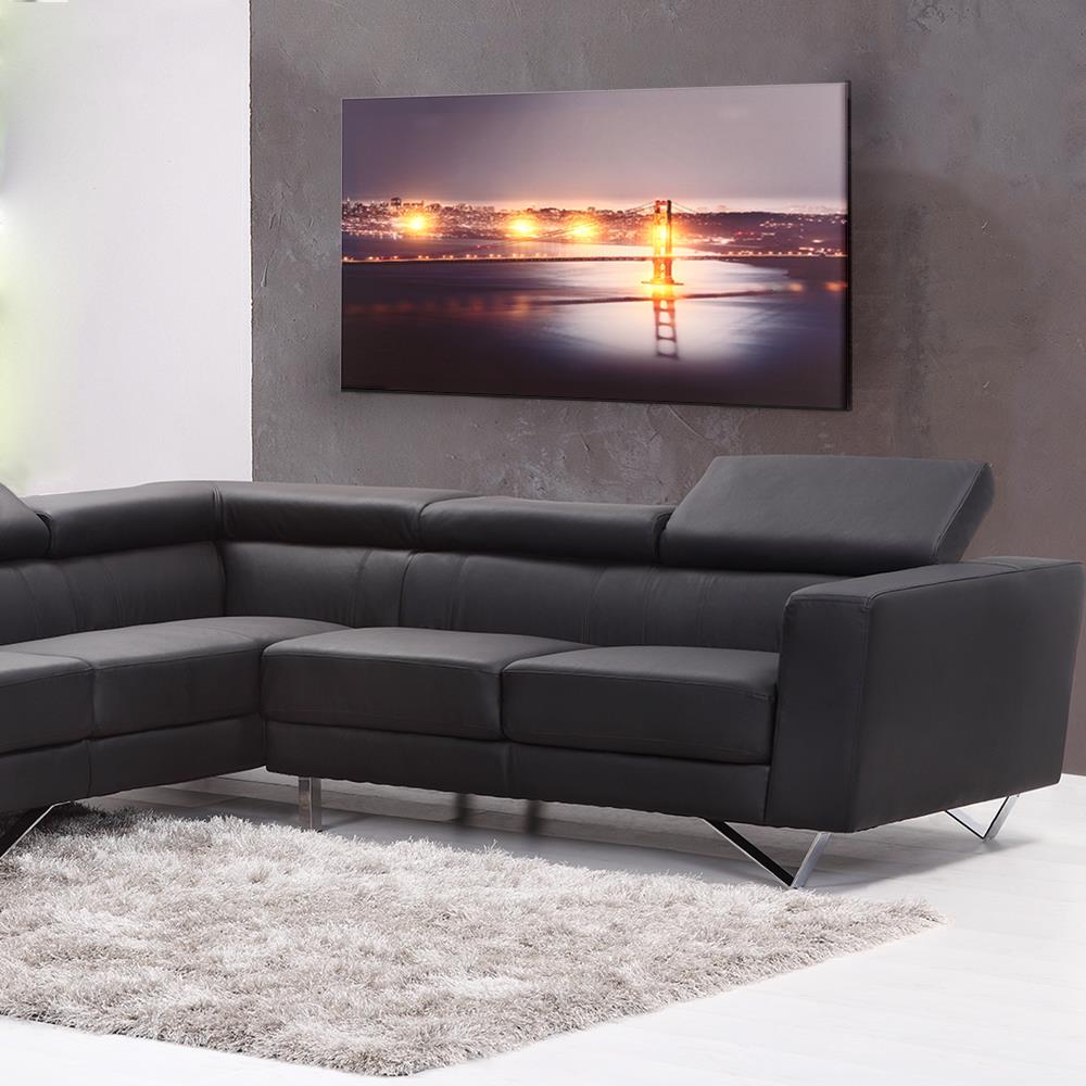 LED Leinwand Bild Bridge mit Beleuchtung Stimmungsbild batteriebetrieben