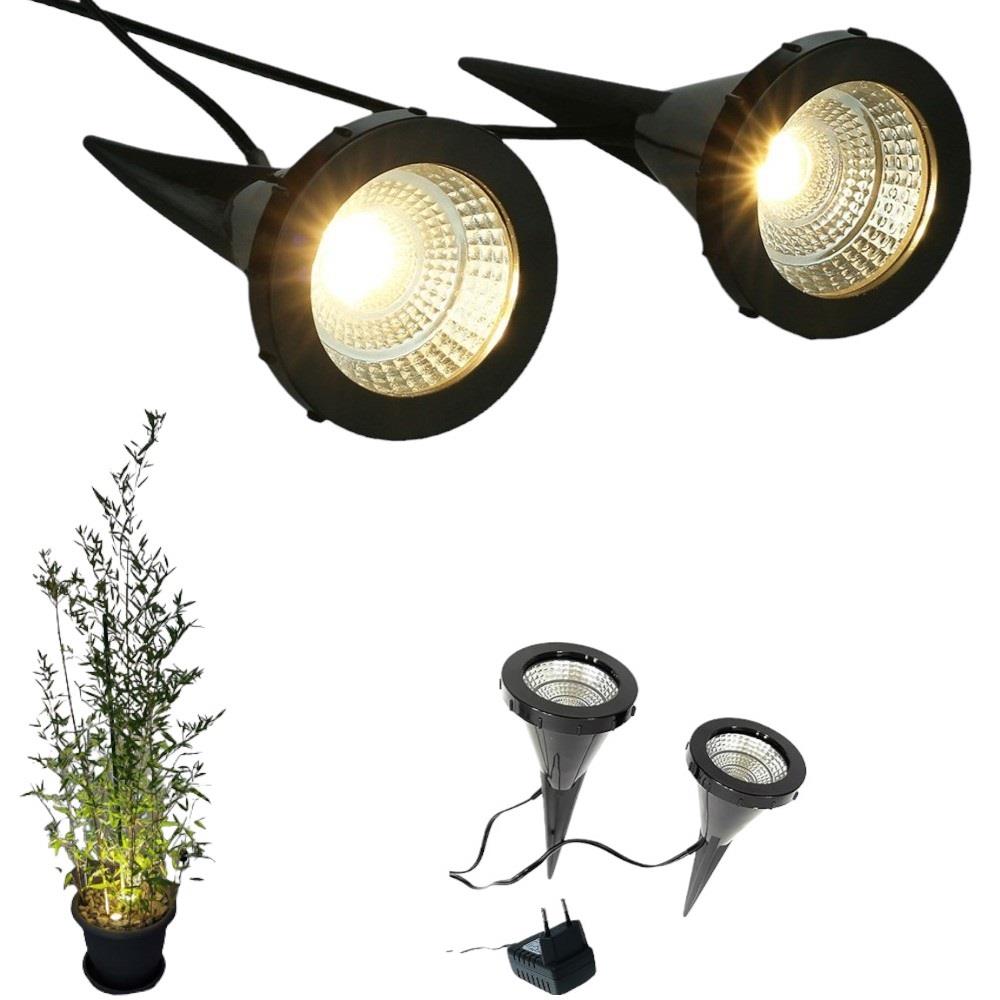 LED Pflanzenstrahler Jasmin 2er Set