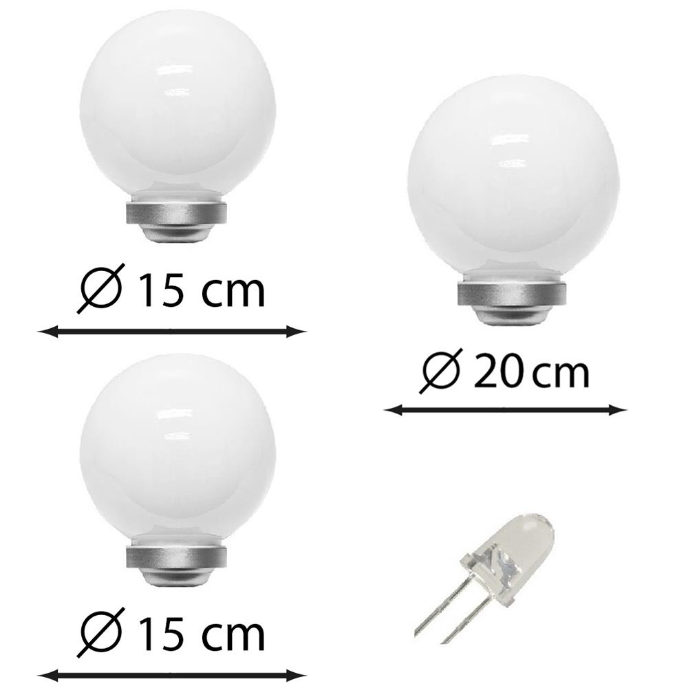 Solarkugel Deko-Leuchte Ola 15+15+20cm 