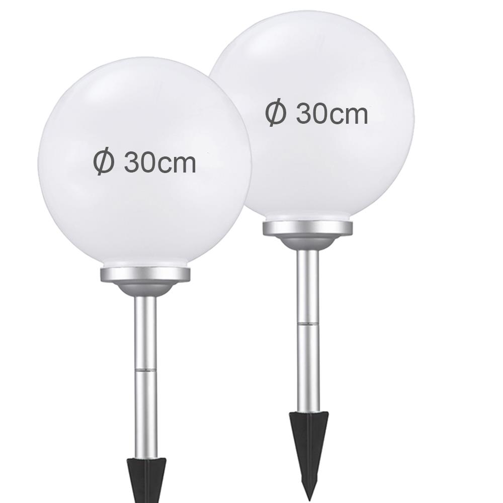 Solar-Kugel-Dekoleuchte Ola 30cm 2-er Set