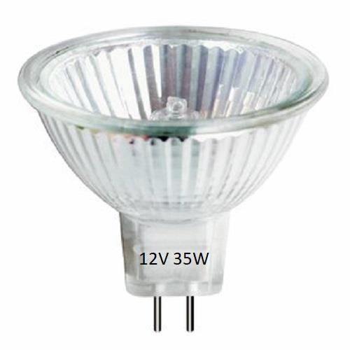 10x Halogen Leuchtmittel KLR50, 12V Steckbirne MR16 GU5.3