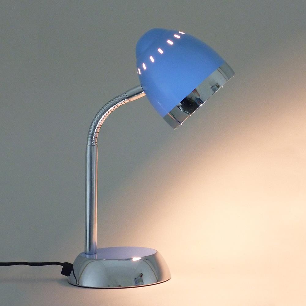 LED Tischleuchte Tom hellblau mit Flexarm