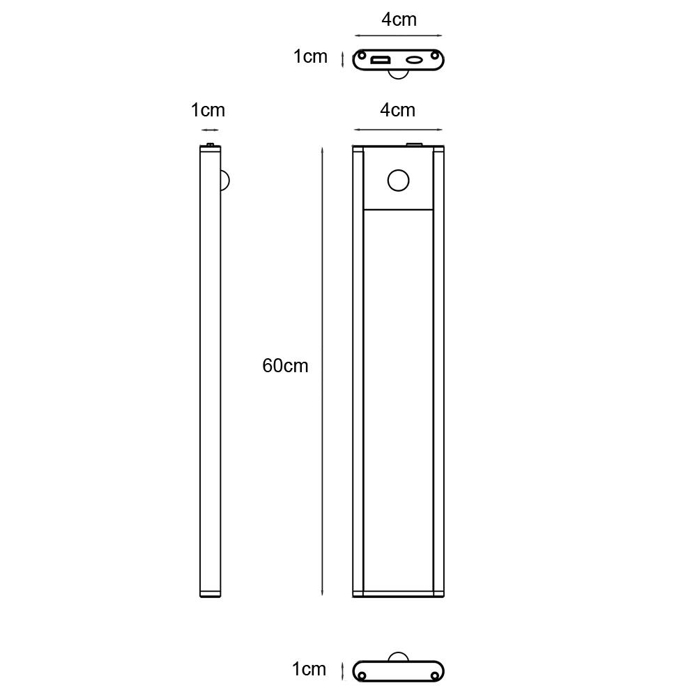 LED Unterbauleuchte 60cm mit Sensor