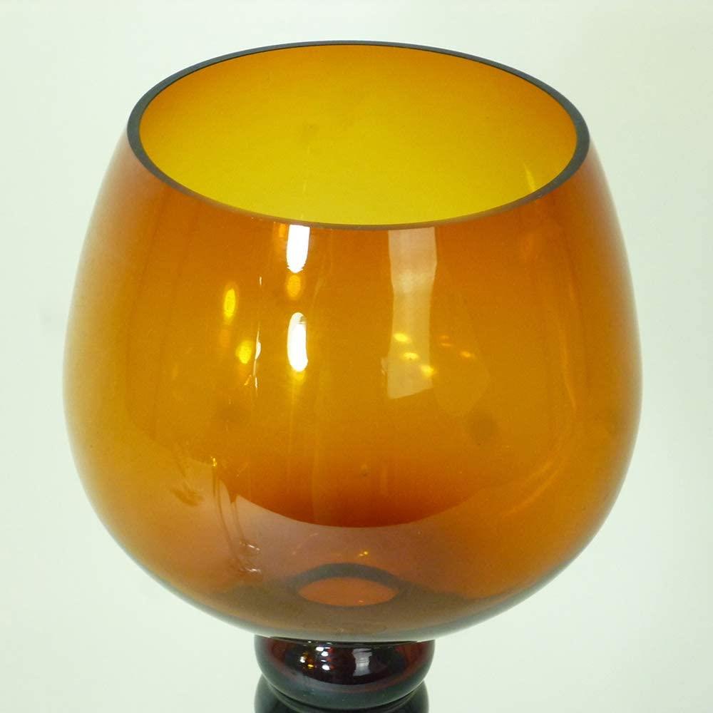 3 x Glas-Teelicht-Kerzenhalter Windlichter Manou Farbe amber