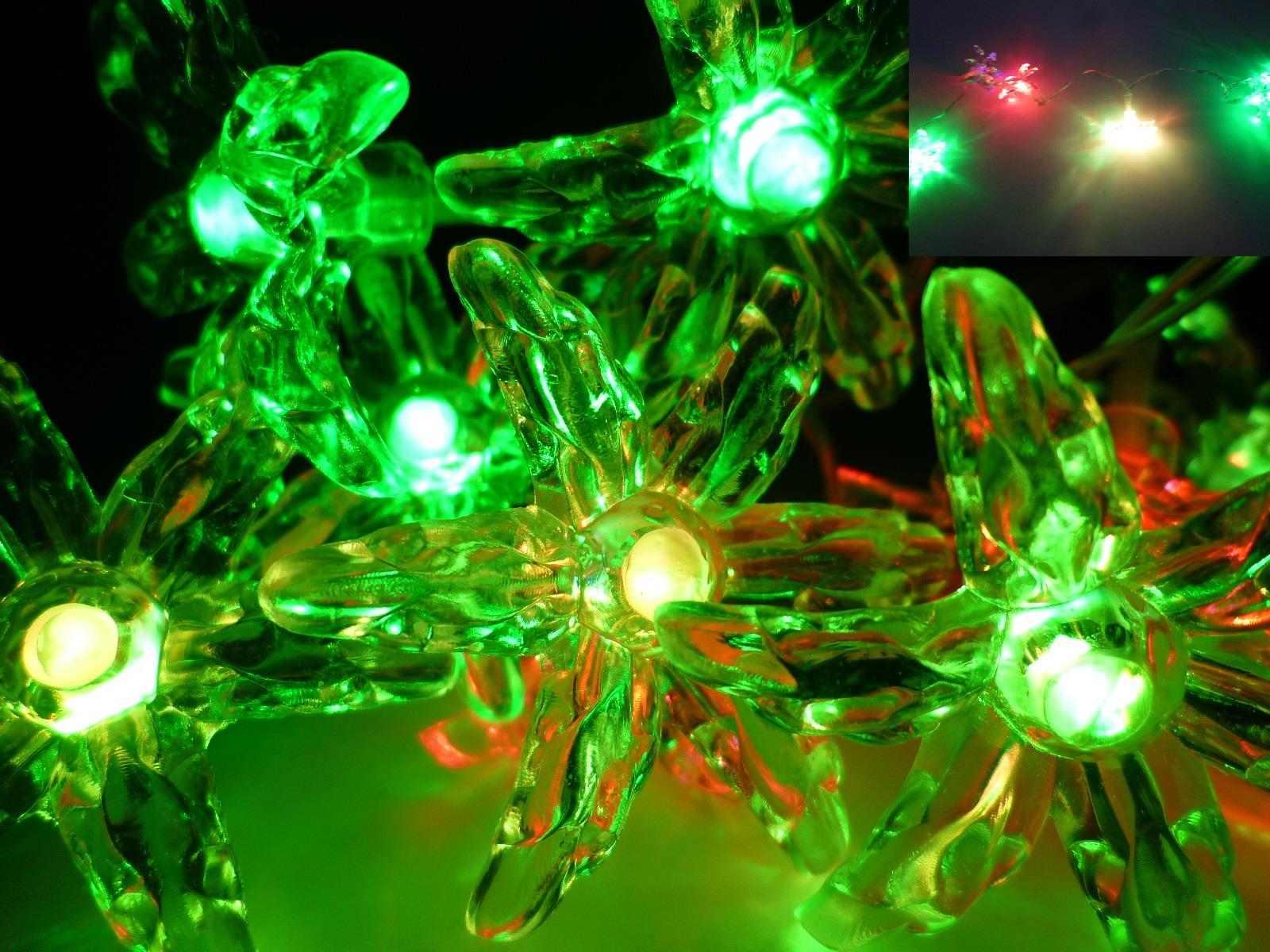 LED Lichterkette BLUME 10 flammig Dekoleuchte batteriebetrieben