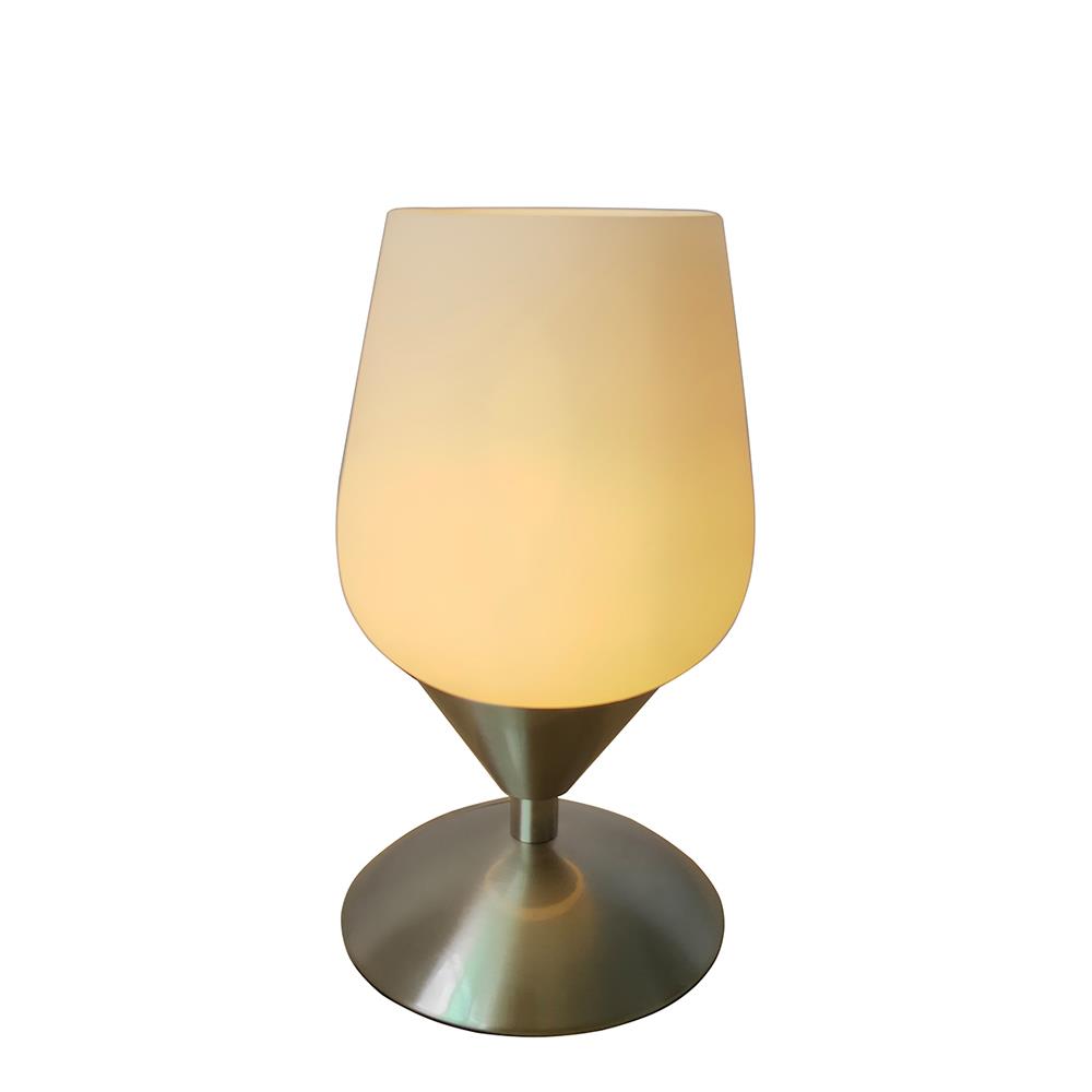 Glas-Tischleuchte MIKO Nachttisch-Fensterbank-Deko-Lampe