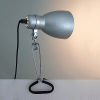 Moderne flexible Klemmleuchte Work E14-40W 3 Farben Kopfgelenk Leuchte Lampe silber