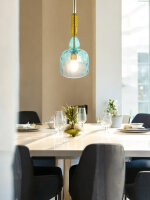 Moderne Glas Pendelleuchte Elia 1-flammig