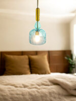 Moderne Glas Pendelleuchte Elia 1-flammig