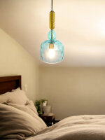 Moderne Glas Pendelleuchte Elia 1-flammig