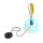 Moderne Glas Pendelleuchte Elia 1-flammig