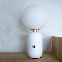 Moderne Glaskugel-Tisch-Leuchte NOVA mit...