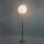 Moderne Halogen- LED Stehleuchte Alissa 40cm Alu-Drahtgeflecht Standlampe