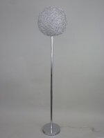 Moderne Halogen Stehleuchte Alissa 40cm Alu-Drahtgeflecht...