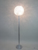 Moderne Halogen Stehleuchte Alissa 40cm Alu-Drahtgeflecht Standlampe