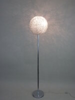 Moderne Halogen Stehleuchte Alissa 40cm Alu-Drahtgeflecht Standlampe