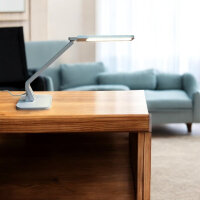 Moderne LED Tischleuchte JAN weiß USB Anschluß Touch Dimmer Schreibtischleuchte