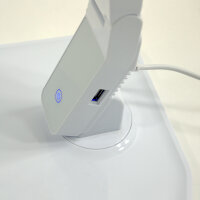 Moderne LED Tischleuchte JAN weiß USB Anschluß Touch Dimmer Schreibtischleuchte