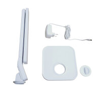 Moderne LED Tischleuchte JAN weiß USB Anschluß Touch Dimmer Schreibtischleuchte