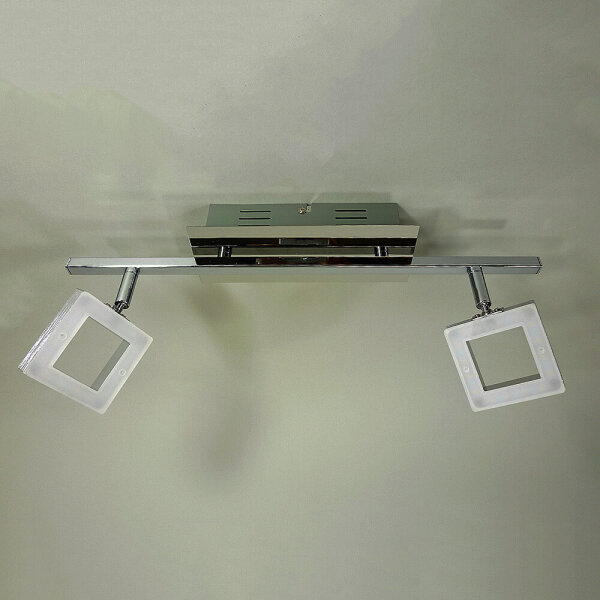 Moderner LED Strahler Spot THEO 2- flammig Deckenbalken Wandleuchte