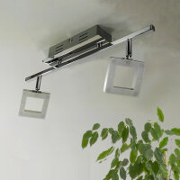 Moderner LED Strahler Spot THEO 2- flammig Deckenbalken Wandleuchte