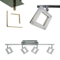 Moderner LED Strahler Spot THEO 4-flammig Deckenbalken Deckenlampe