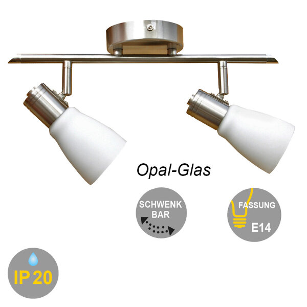 Strahler Lena-Eiko 2- flammig Spot Fassung E14 Deckenlampe