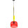 Pendelleuchte AYLA Glasschirm rot-gelb
