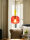 Pendelleuchte AYLA Glasschirm rot-gelb