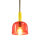 Pendelleuchte AYLA Glasschirm rot-gelb