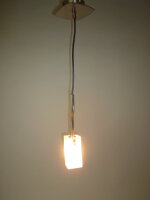 Pendelleuchte Deckenlampe Madrid 1flammig Halogenlampe mit Opalglas Hängeleuchte