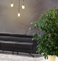 Pendelleuchte Deckenlampe Madrid 1flammig Halogenlampe mit Opalglas Hängeleuchte