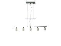 Pendelleuchte Pascal 5 flammig m. Gegenzug Lampe Nickel...