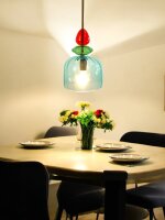 Pendelleuchte PIA 1-flammig Glasschirm