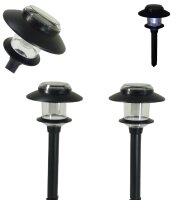 2 x Solarleuchte mit Erdspieß im Set "Modell 14" Solarlampe Gartenbeleuchtung