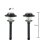 2 x Solarleuchte mit Erdspieß im Set "Modell 14" Solarlampe Gartenbeleuchtung