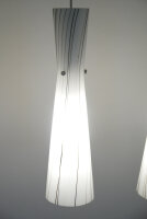 Pendelleuchte Siljia 4flammig moderne Lampe Nickel-Glas Hängelampe Deckenleuchte