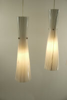 Pendelleuchte Siljia 4flammig moderne Lampe Nickel-Glas Hängelampe Deckenleuchte