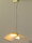 Pendelleuchte Viola Halogen Lampe messing Glas weiss Hängeleuchte Deckenlampe