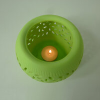 Solar Windlicht Keramik Solarleuchte Lampe & Windlicht Dekobeleuchtung Geschenk Blume