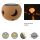 Solar Windlicht Keramik Solarleuchte Lampe & Windlicht Dekobeleuchtung Geschenk Mond & Sterne